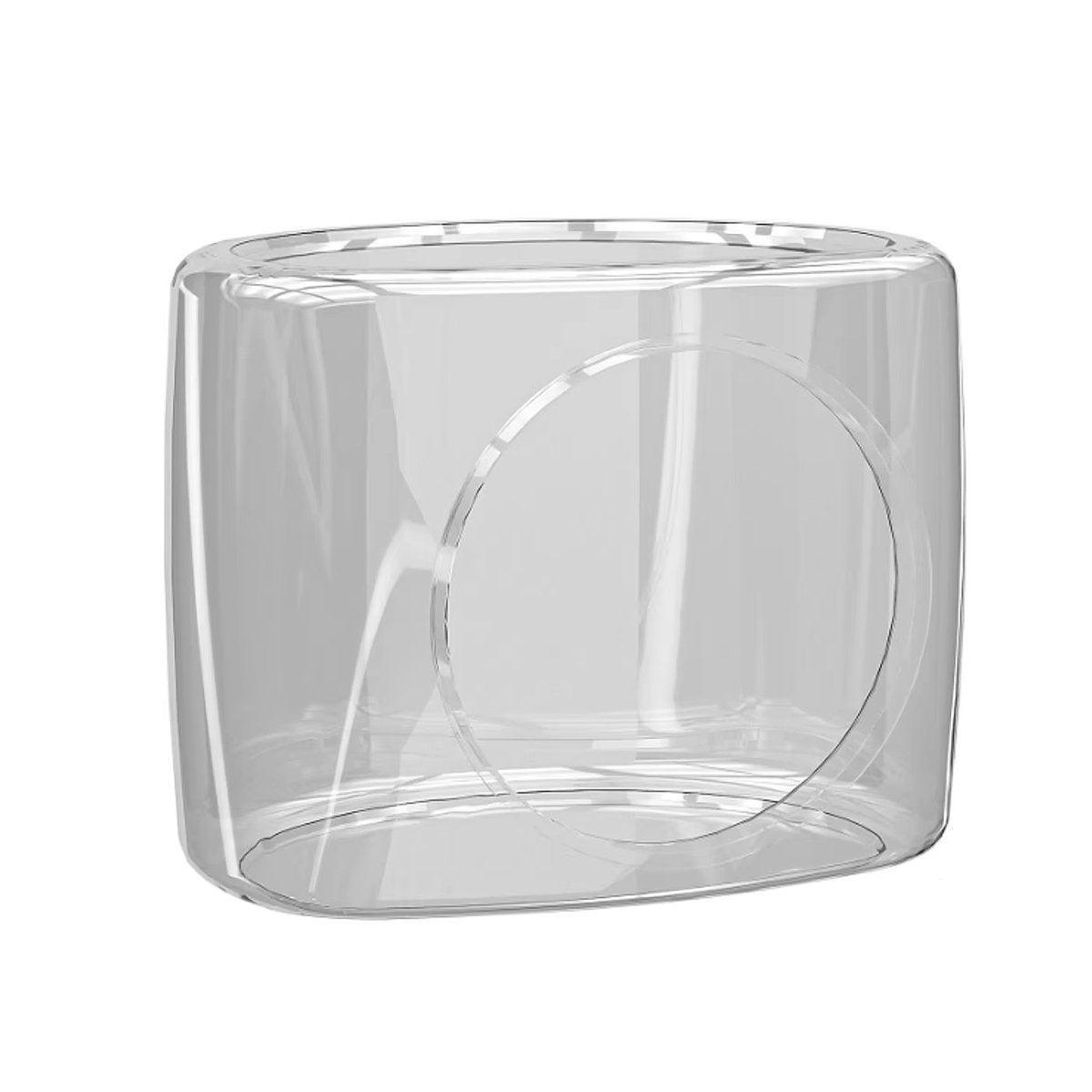 Transparent Cat House - Semi-Enclosed, Spacious, 13.77 x 11.02 x 11.4 inches