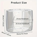 Transparent Cat House - Semi-Enclosed, Spacious, 13.77 x 11.02 x 11.4 inches - SuperSaverAU - view 3