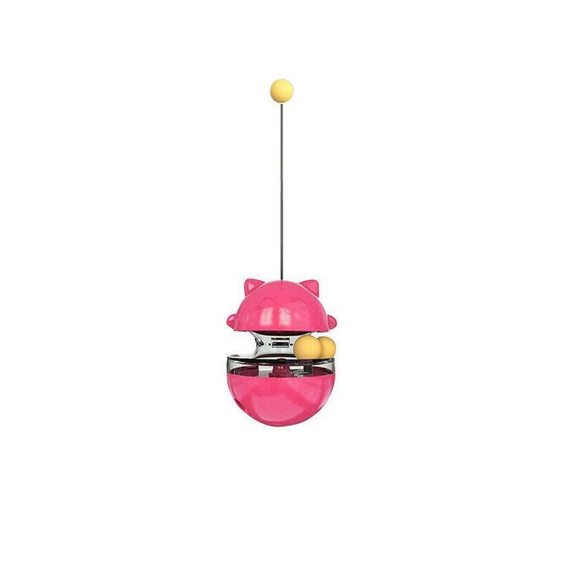 Premium Cat Treat Dispenser Toy with Adjustable Holes - Blue