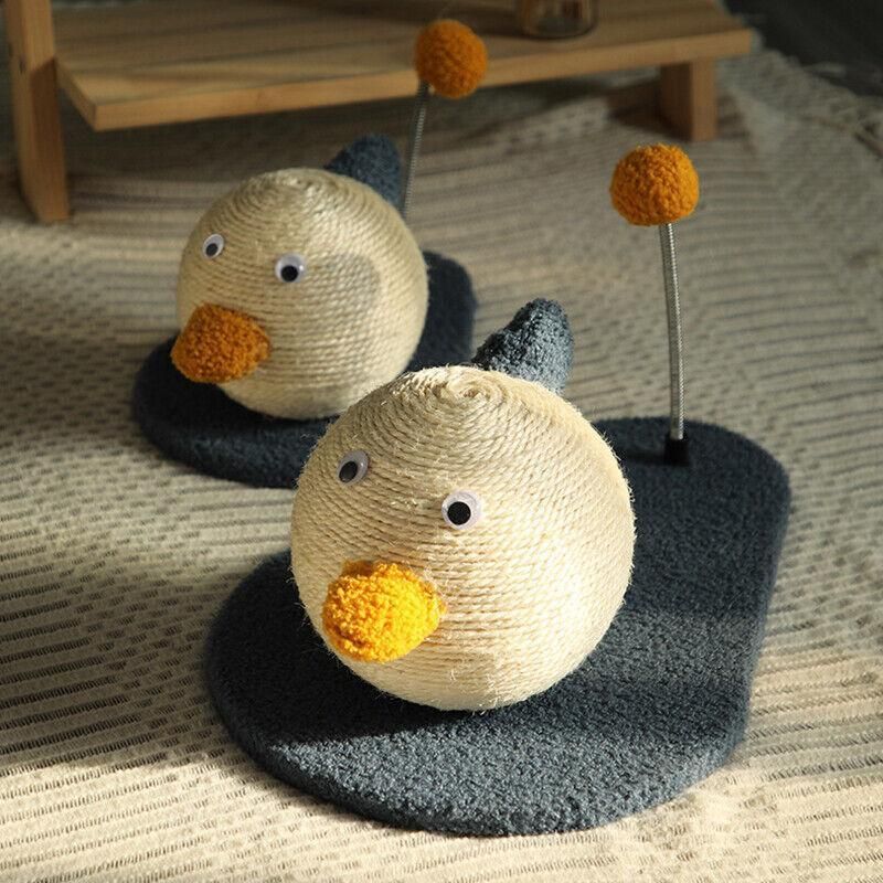 Cat Scratching Post Toy with Ball, Sisal Material, 44x30x19cm, Durable