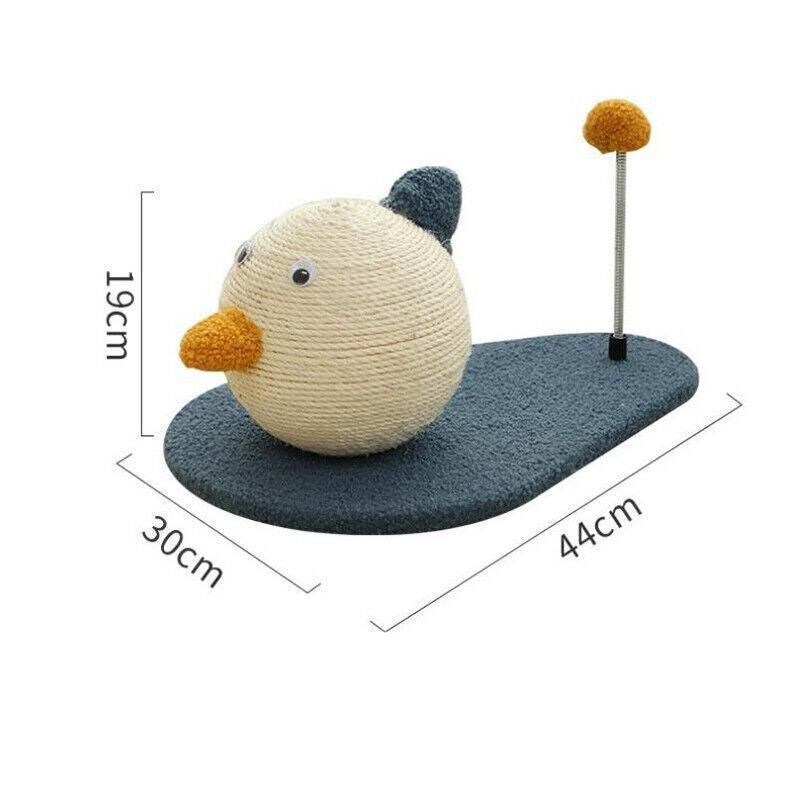 Cat Scratching Post Toy with Ball, Sisal Material, 44x30x19cm, Durable