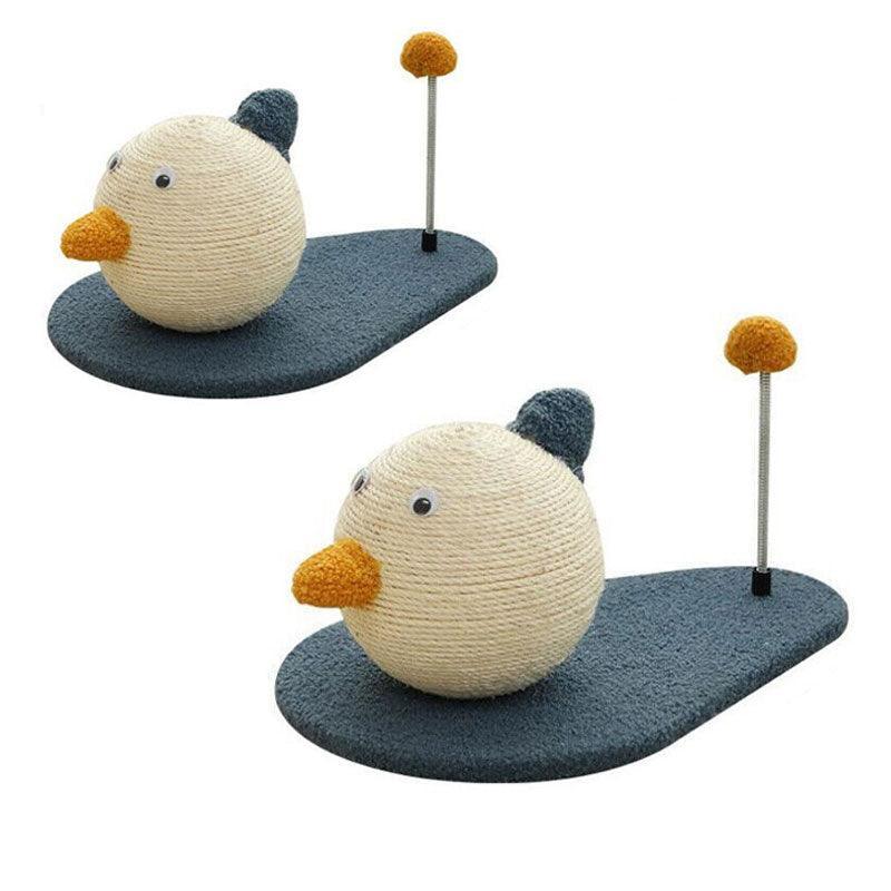 Cat Scratching Post Toy with Ball, Sisal Material, 44x30x19cm, Durable - SuperSaverAU - view 2