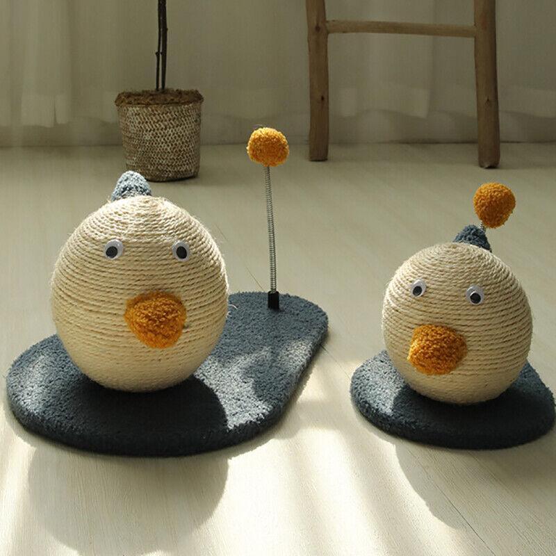 Cat Scratching Post Toy with Ball, Sisal Material, 44x30x19cm, Durable