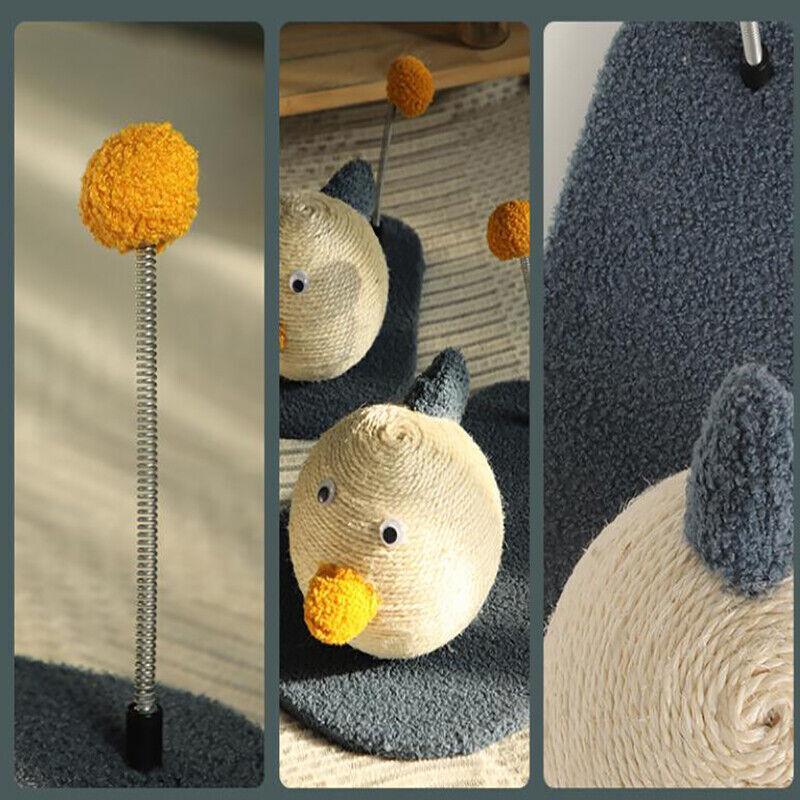 Cat Scratching Post Toy with Ball, Sisal Material, 44x30x19cm, Durable - SuperSaverAU - view 5