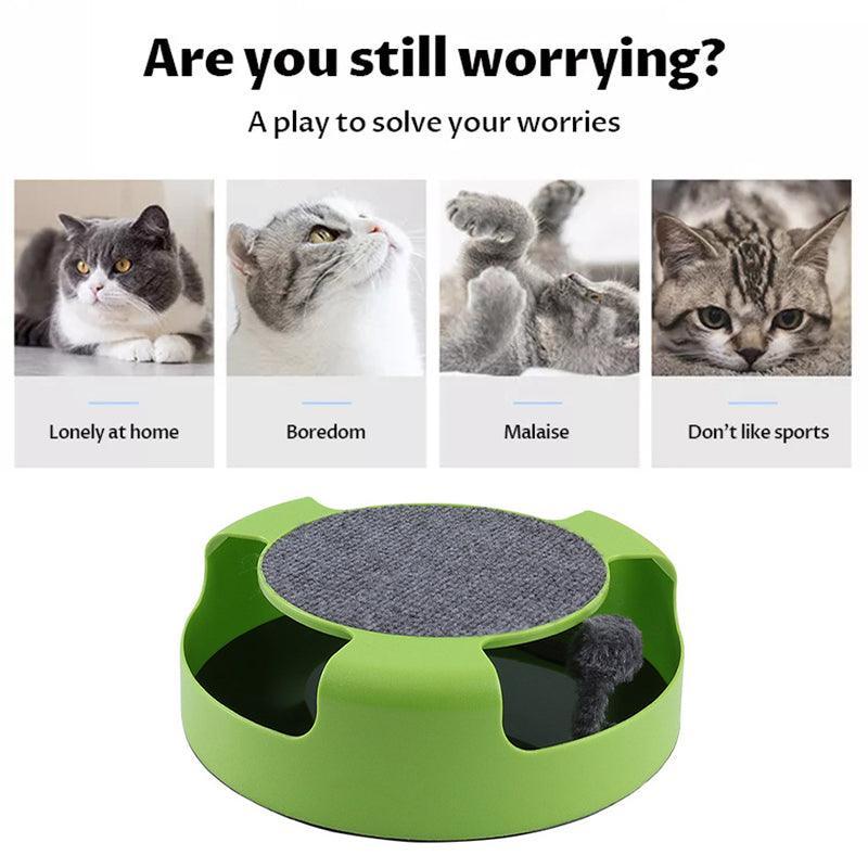 Premium Catch The Mouse Motion Cat Toy - Red