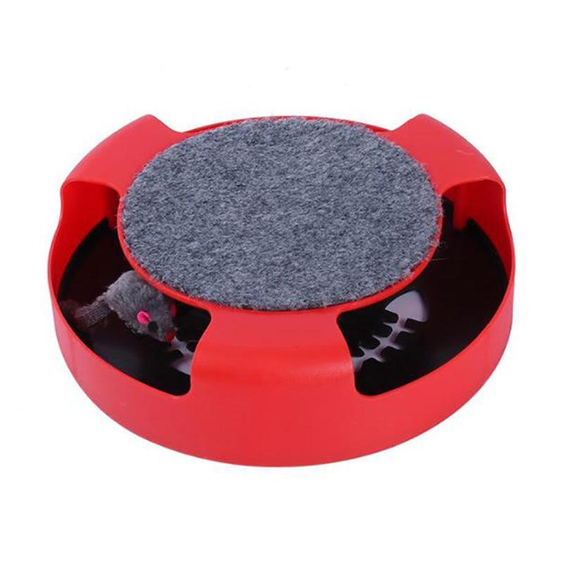 Premium Catch The Mouse Motion Cat Toy - Red