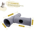 Suede Cat Tunnel Pet Toy - M-130x30cm, Soft, Extendable, Portable - SuperSaverAU - view 4