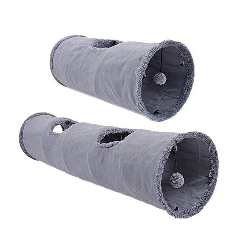 Cat Tunnel Pet Toys Play Hide Tube With Ball For Large Cat Dogs Rabbit - S- 67x30CM