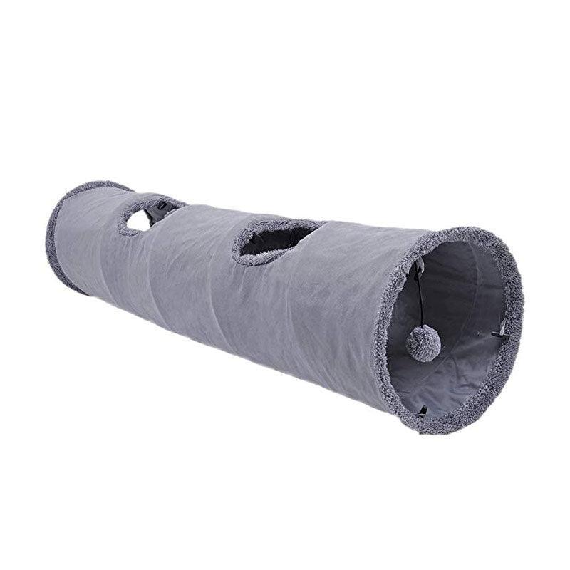 Cat Tunnel Pet Toys Play Hide Tube With Ball For Large Cat Dogs Rabbit - S- 67x30CM