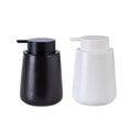 Premium Black 400ml Ceramic Soap Dispenser with Lotion Pump for Bathroom Vanity