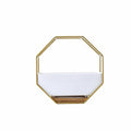 Wall Hanging Ceramic Planter Pot 17.7x8.5x5.8cm - Gold Frame, Modern Design - SuperSaverAU - view 6