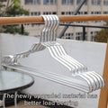 10PCS Metal Clothing Hangers Anti-slip Aluminium Alloy Drying Rack Coat Hanger - Champagne Gold - SuperSaverAU - view 3