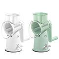 Premium Hand-Crank Vegetable Cutter – Green with 10 Blades