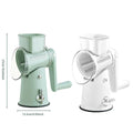 Premium Hand-Crank Vegetable Cutter – Green with 10 Blades
