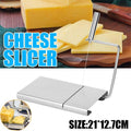 Premium Stainless Steel Cheese Slicer – Non-Slip Base