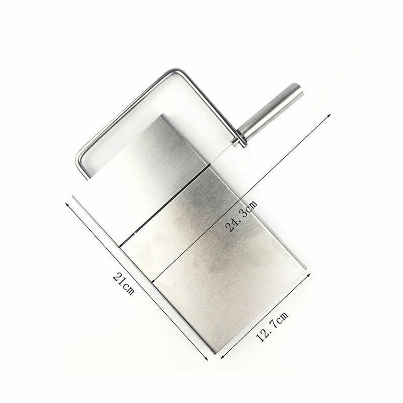 Premium Stainless Steel Cheese Slicer – Non-Slip Base
