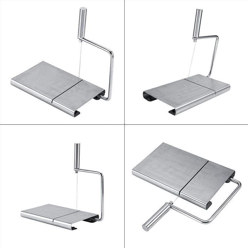 Premium Stainless Steel Cheese Slicer – Non-Slip Base
