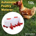 Premium 10L Automatic Poultry Waterer with 5 Drinking Cups