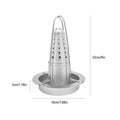 Stainless Steel Chicken Grill Rack 23x18x3cm Portable BBQ Roaster Outdoor - SuperSaverAU - view 2