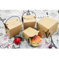 30PCS Kraft Paper Noodle Boxes with Handle Disposable Takeaway Food Containers - 728ml - SuperSaverAU - view 3