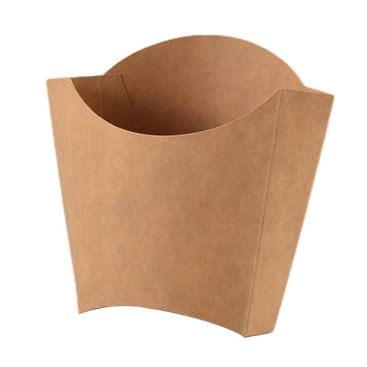 100pcs Kraft Paper Popcorn Boxes - Eco-Friendly Snack Containers