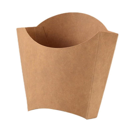 100pcs Kraft Paper Popcorn Boxes - Eco-Friendly Snack Containers