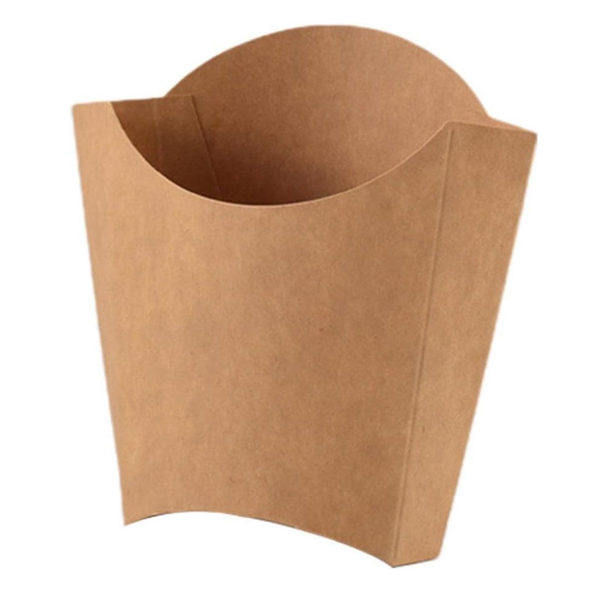 100pcs Kraft Paper Popcorn Boxes - Eco-Friendly Snack Containers