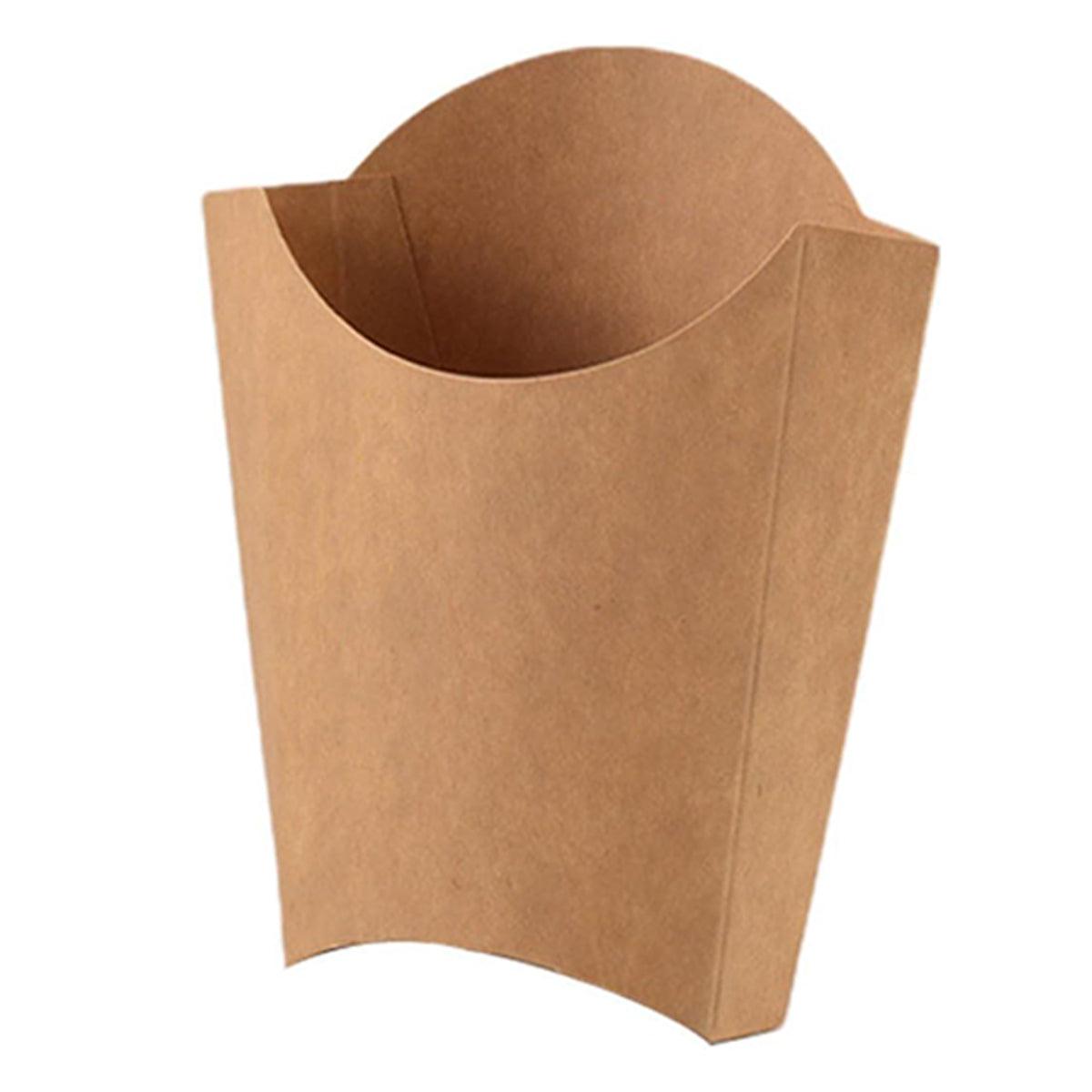 100pcs Kraft Paper Popcorn Boxes - Eco-Friendly Snack Containers