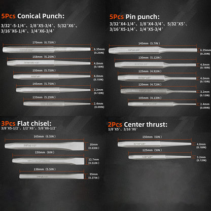 16-Piece Chrome Vanadium Steel Maintenance Tool Set