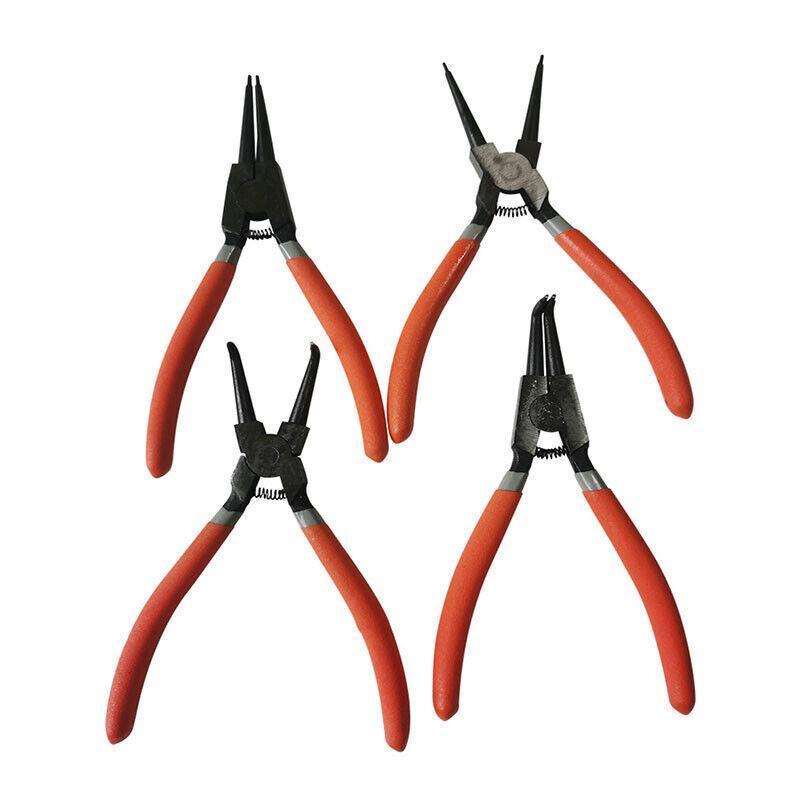 Premium 4 Piece 7 Inch Circlip Plier Set with Storage Wallet