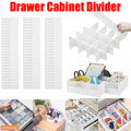 Adjustable Drawer Divider Organiser 24X Clapboard 47cm x 7cm Plastic - SuperSaverAU - view 1