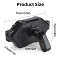 Premium Bicycle Chain Cleaner Tool with 360° Rotating Brushes & Magnetic Base - Black