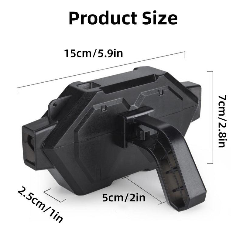 Premium Bicycle Chain Cleaner Tool with 360° Rotating Brushes & Magnetic Base - Black