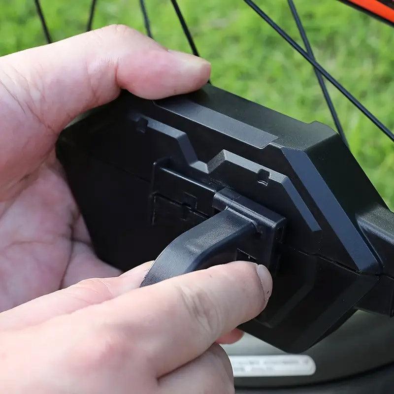 Premium Bicycle Chain Cleaner Tool with 360° Rotating Brushes & Magnetic Base - Black