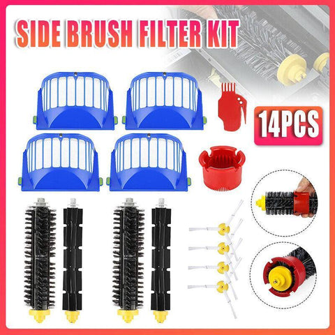 Premium 14 Piece iRobot Roomba 600 Series Filter and Brush Kit