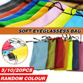 Premium 20 Pack Soft Eyeglasses Pouch and Cleaning Cloth Bags