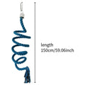 Premium Spiral Bird Climbing Rope Toy - Gradient Colour 150cm