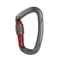 Premium Grey 25KN Screwgate Locking Aluminium D Ring Climbing Carabiner 101x58mm