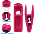 Premium Velvet Flocking Hanger Clips – Black 20 Pack