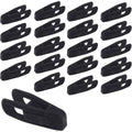 Premium Velvet Flocking Hanger Clips – Grey 20 Pack