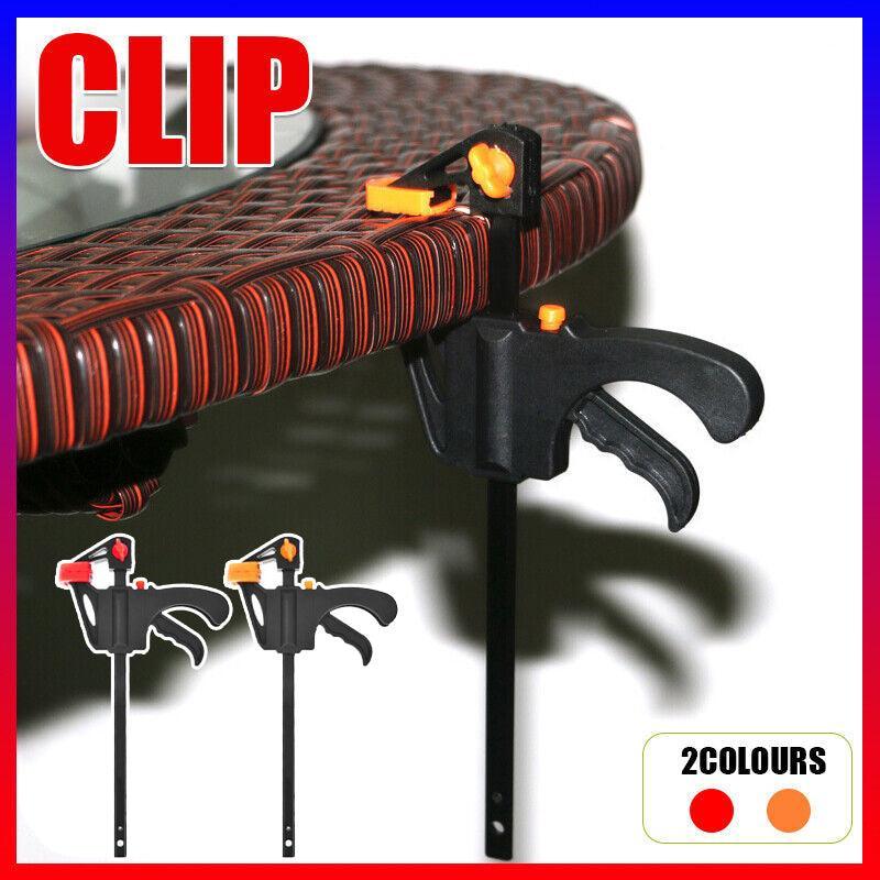 Premium Quick Ratchet Woodworking Bar Clamp Set - Orange, 4pcs