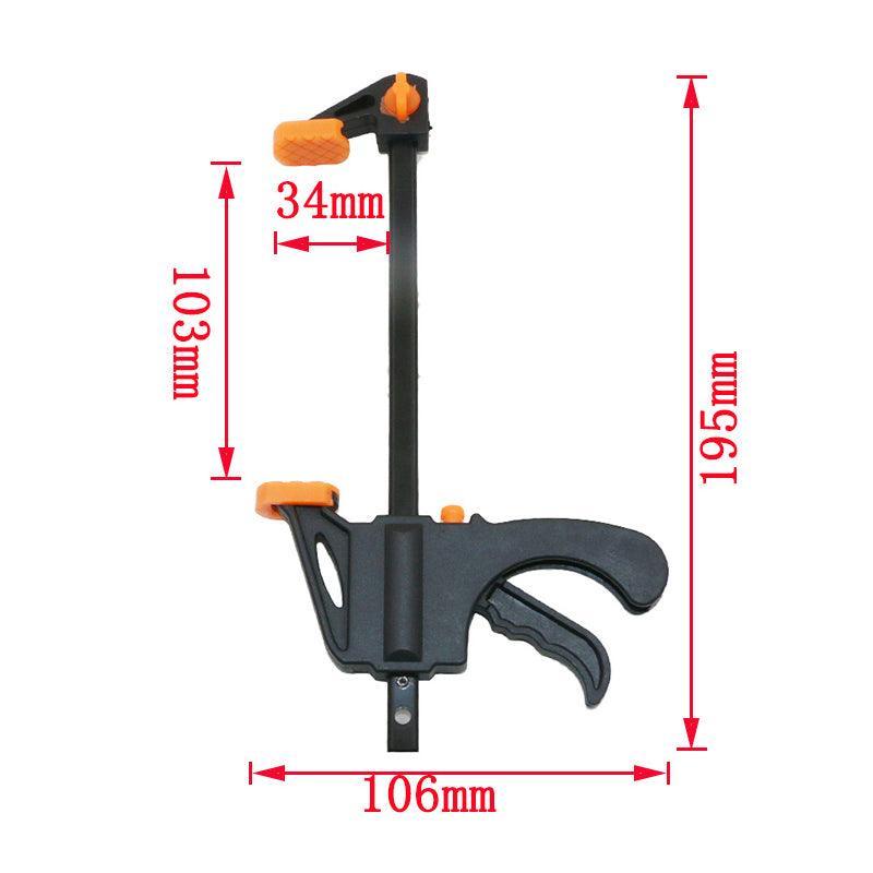 Premium Quick Ratchet Woodworking Bar Clamp Set - Orange, 4pcs