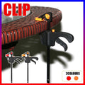 Premium Quick Ratchet Woodworking Bar Clamp Set - Red, 4pcs