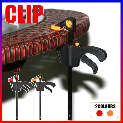 Premium Quick Ratchet Woodworking Bar Clamp Set - Red, 4pcs
