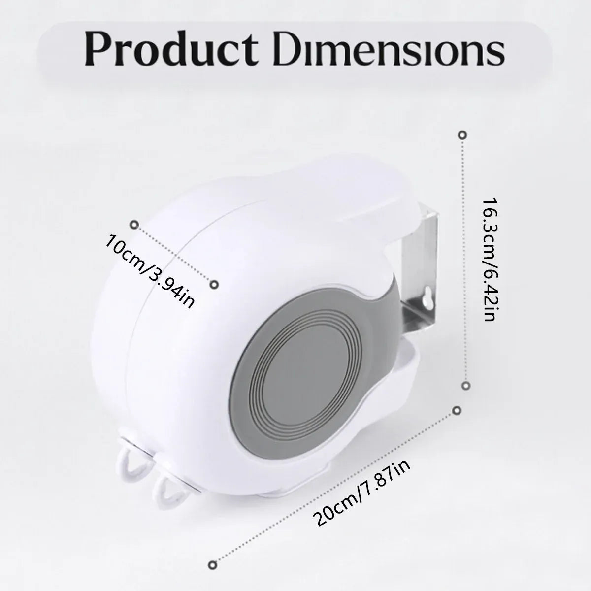 Premium Double Retractable Clothesline – 13m Wall Mounted