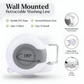 Premium Double Retractable Clothesline – 13m Wall Mounted