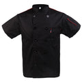 Premium Black Mesh Sleeve Chef Coat – XL