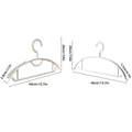 10PCS Plastic Half Round Non Slip Hangers Non Marking Drying Racks Home Use - Wide - SuperSaverAU - view 2