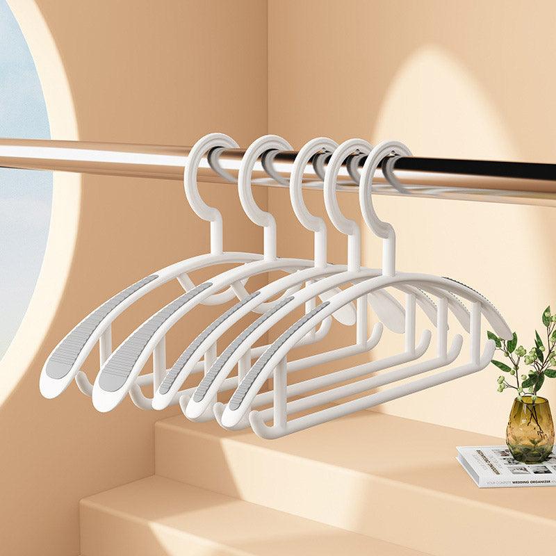 10PCS Plastic Half Round Non Slip Hangers Non Marking Drying Racks Home Use - Wide - SuperSaverAU - view 3