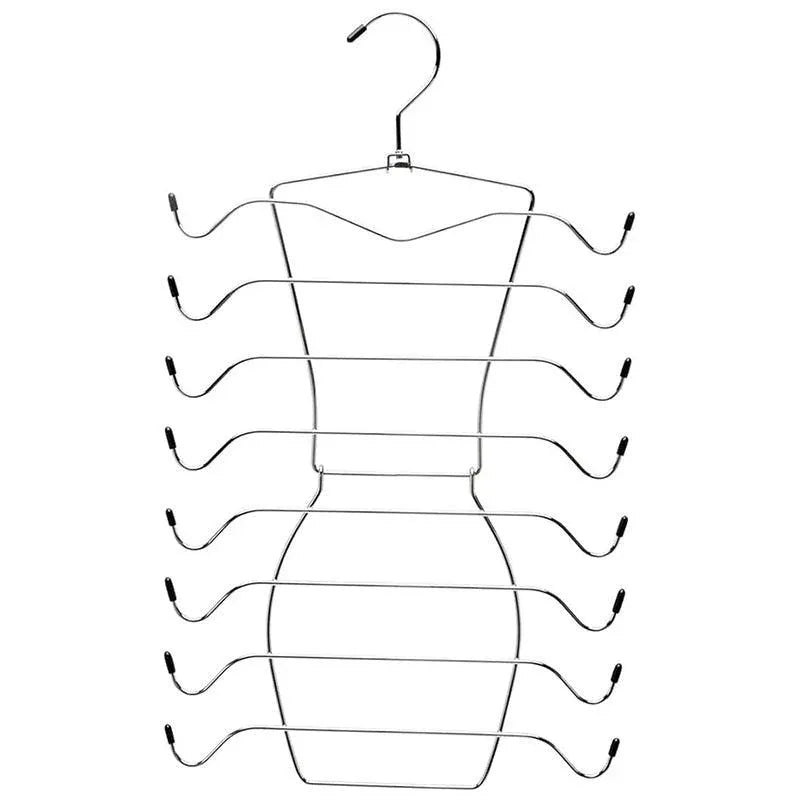 Premium 8-Tier Stainless Steel Clothes Hangers – 2 Pack